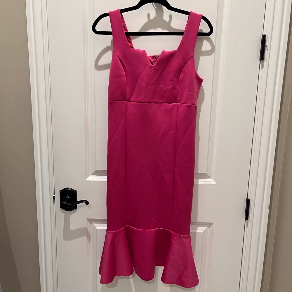 Venus Midi hot pink mermaid style dress. New, washed , no tags.